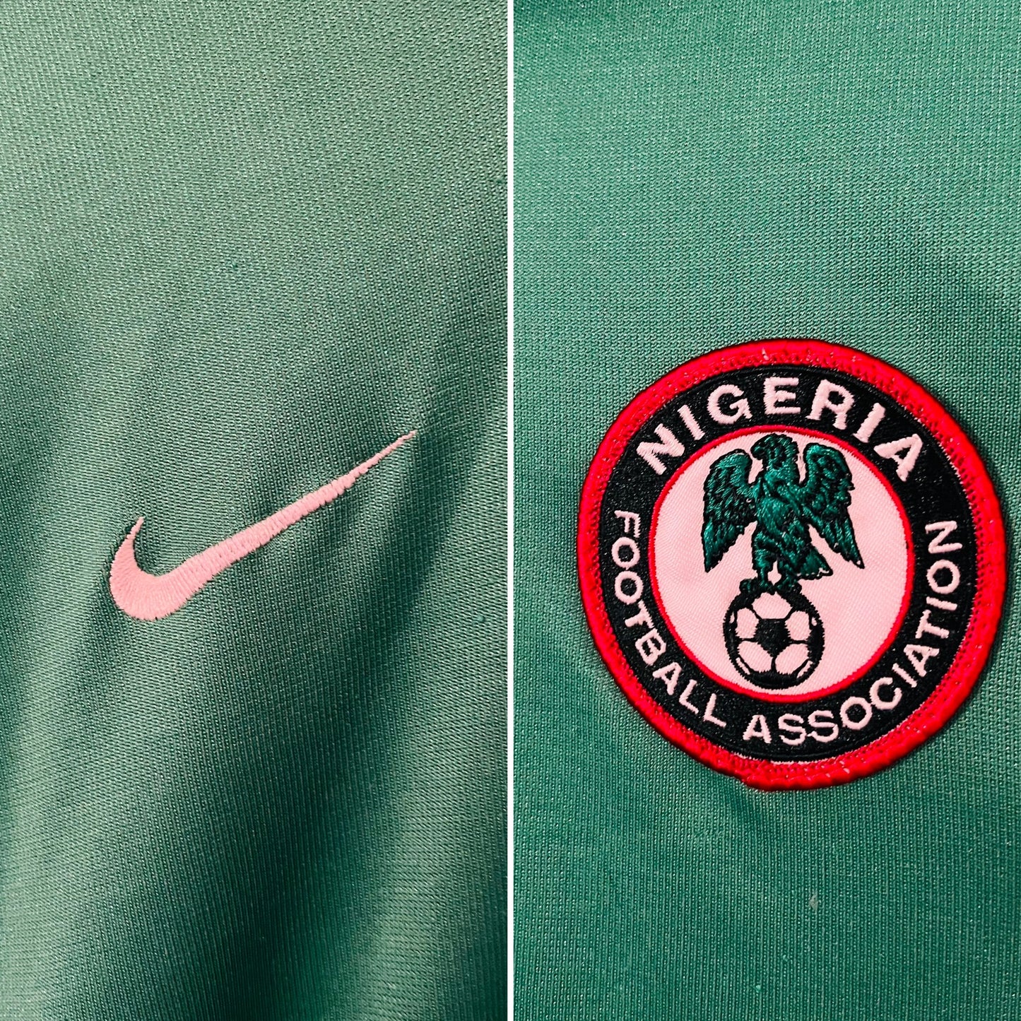 Nigeria home football shirt 2000/02 Okocha XL