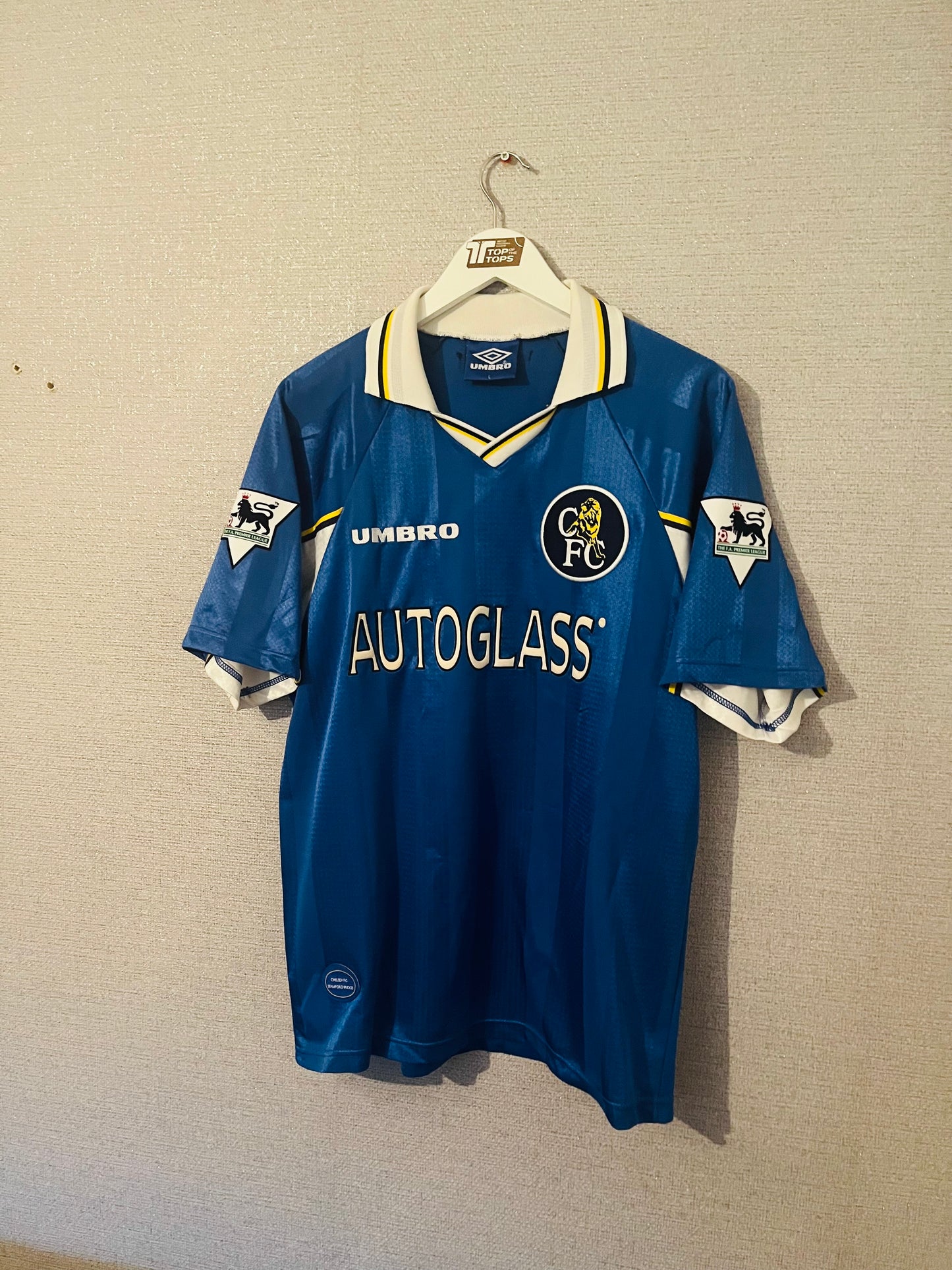 Chelsea home football shirt 1997/99 Gullit Large
