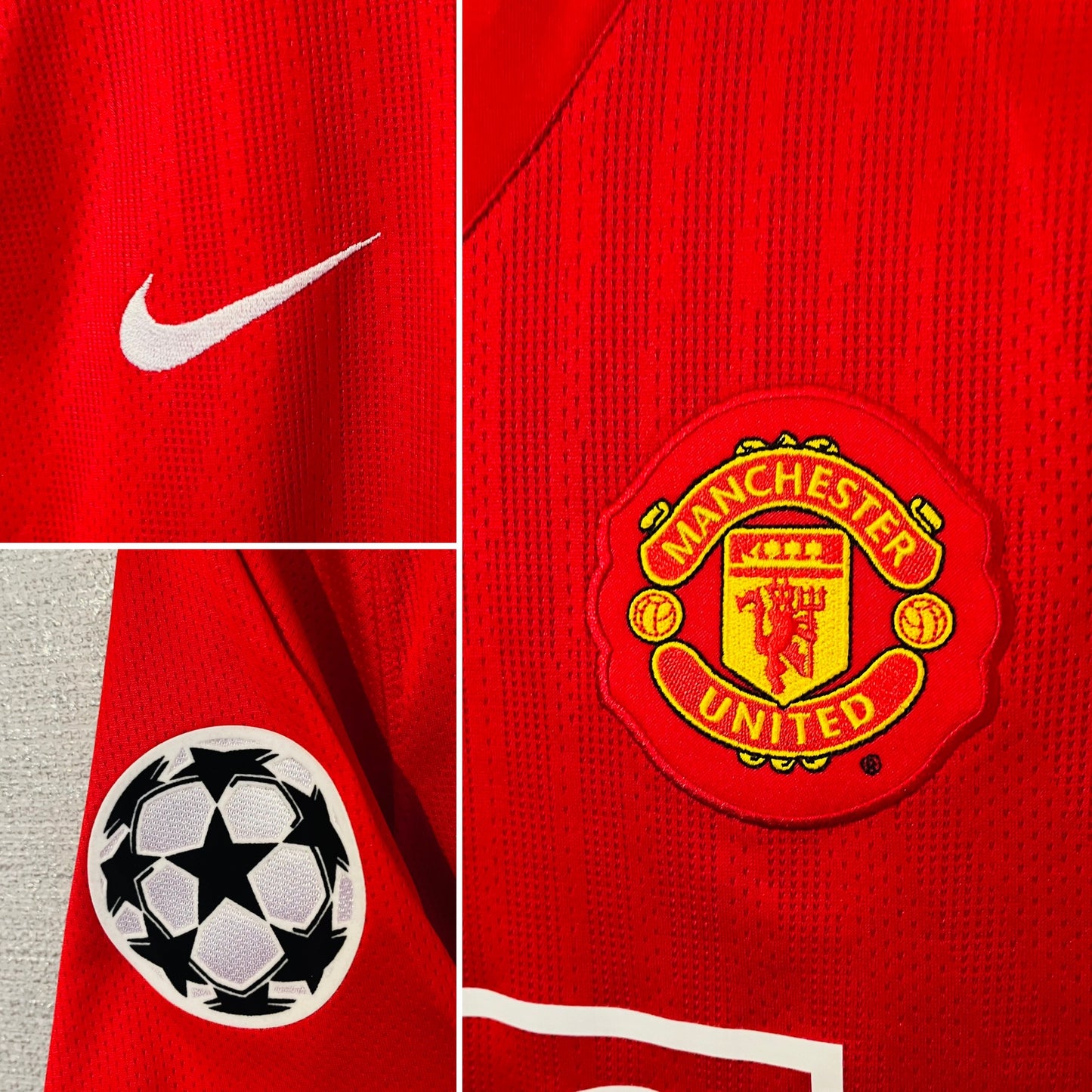 Manchester United home football shirt 2007/08 CR7 Medium