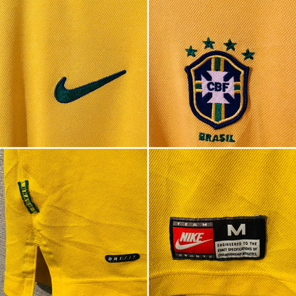 Brazil home football shirt W/C 1998 R9 Medium