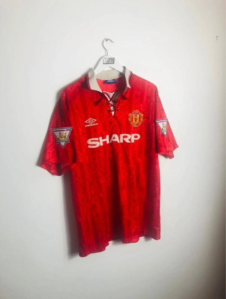 Manchester United home football shirt Cantona XL 1992/94