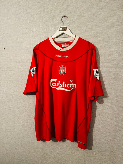 Liverpool home football shirt 2002/04 Gerrard XL