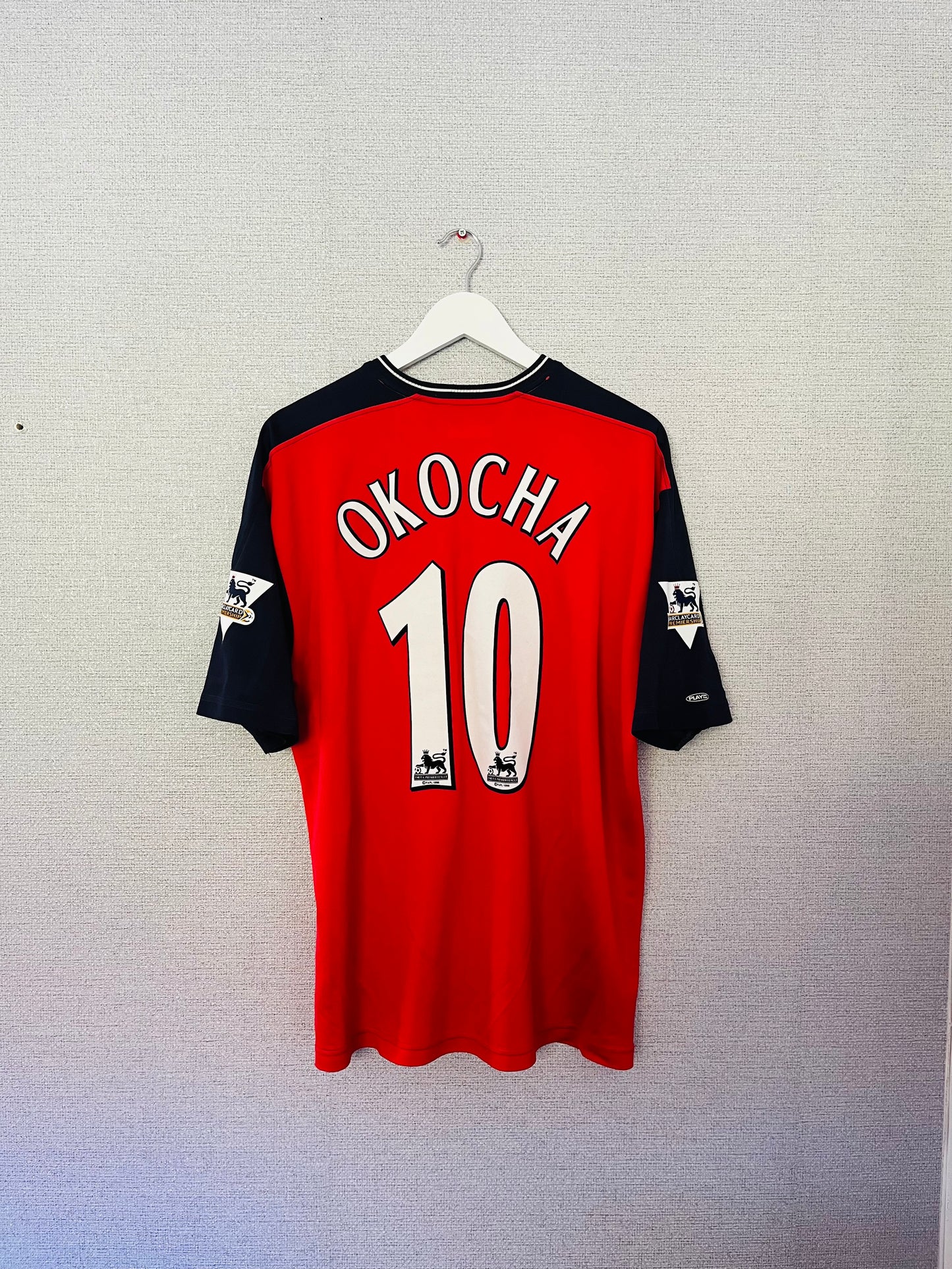 Bolton Wanderers away football shirt 2003/04 Okocha XL