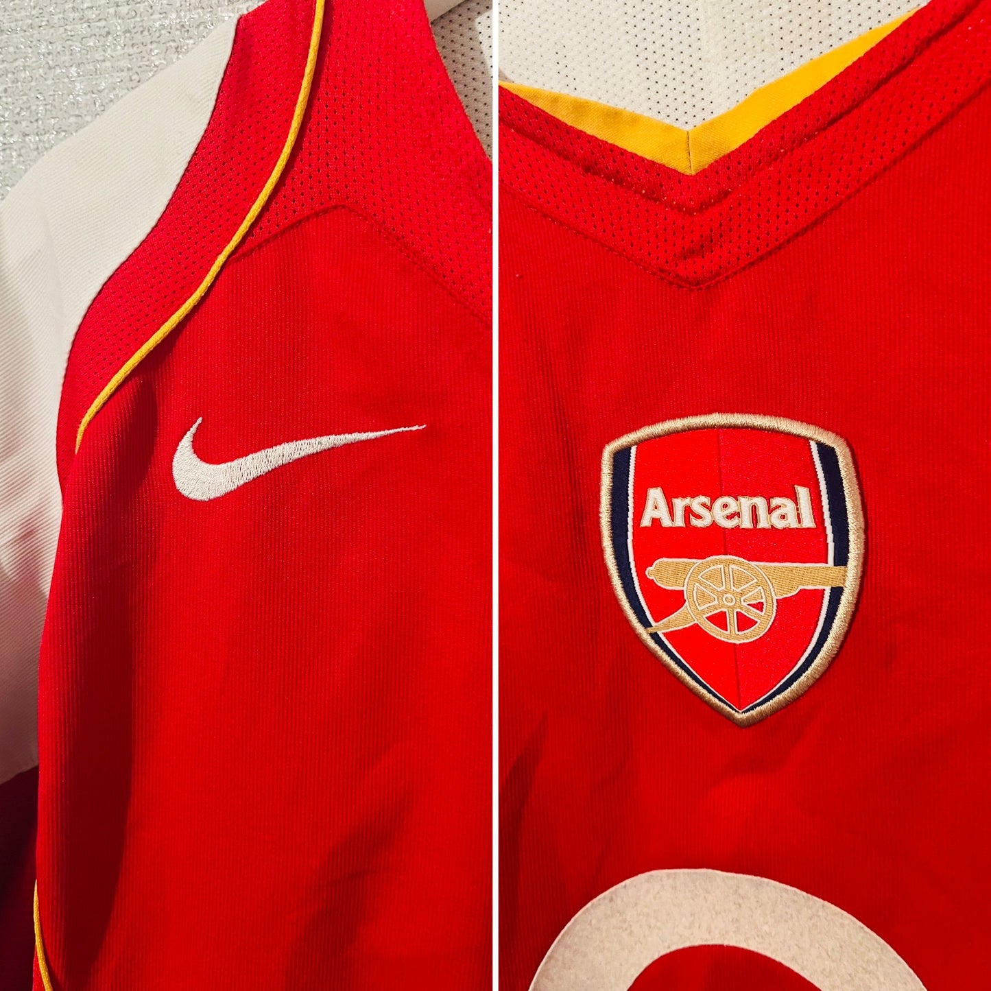 Arsenal home football shirt 2004/05 Vieira Large