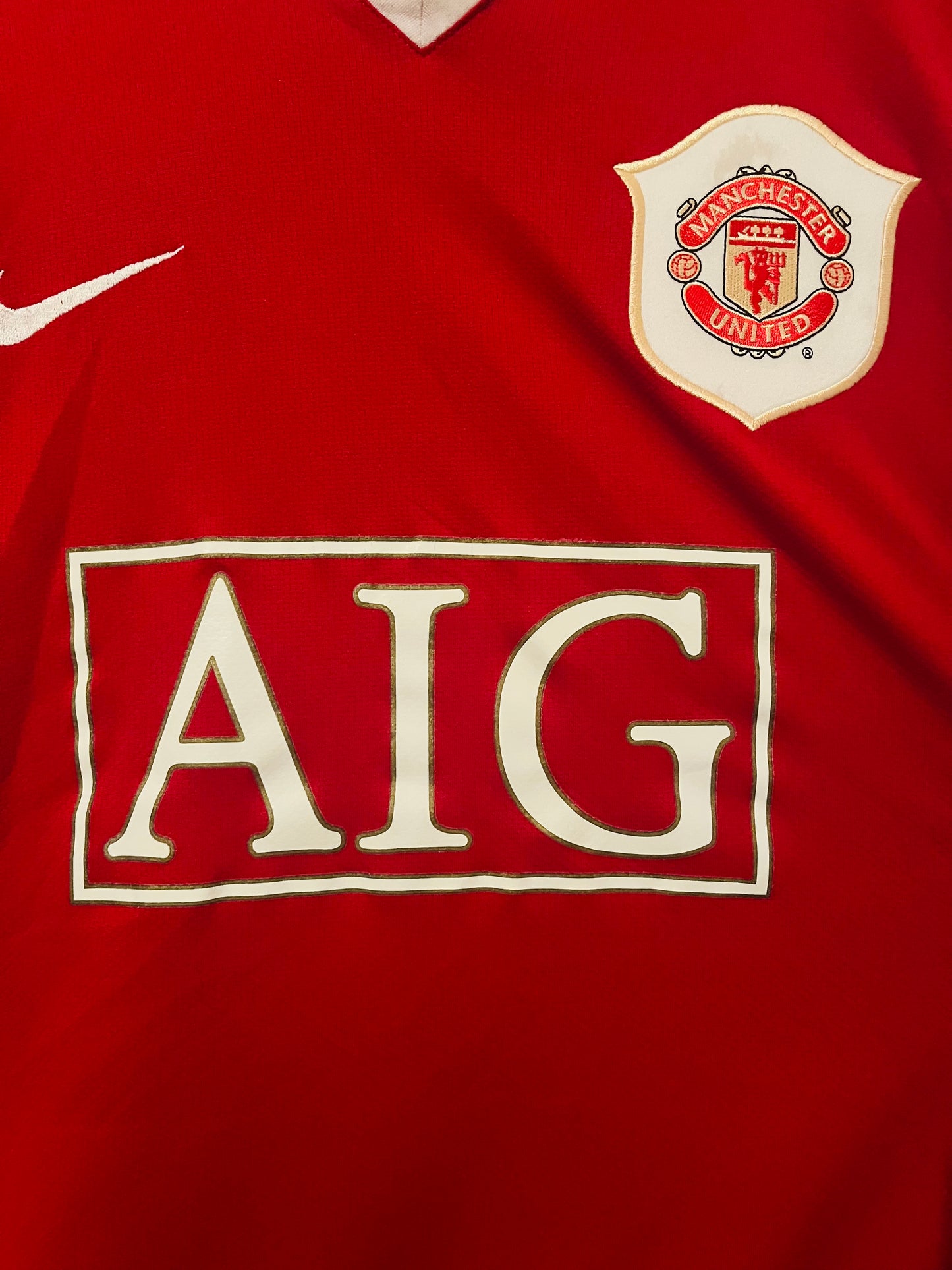 Manchester United home football shirt 2006/07 CR7 Large