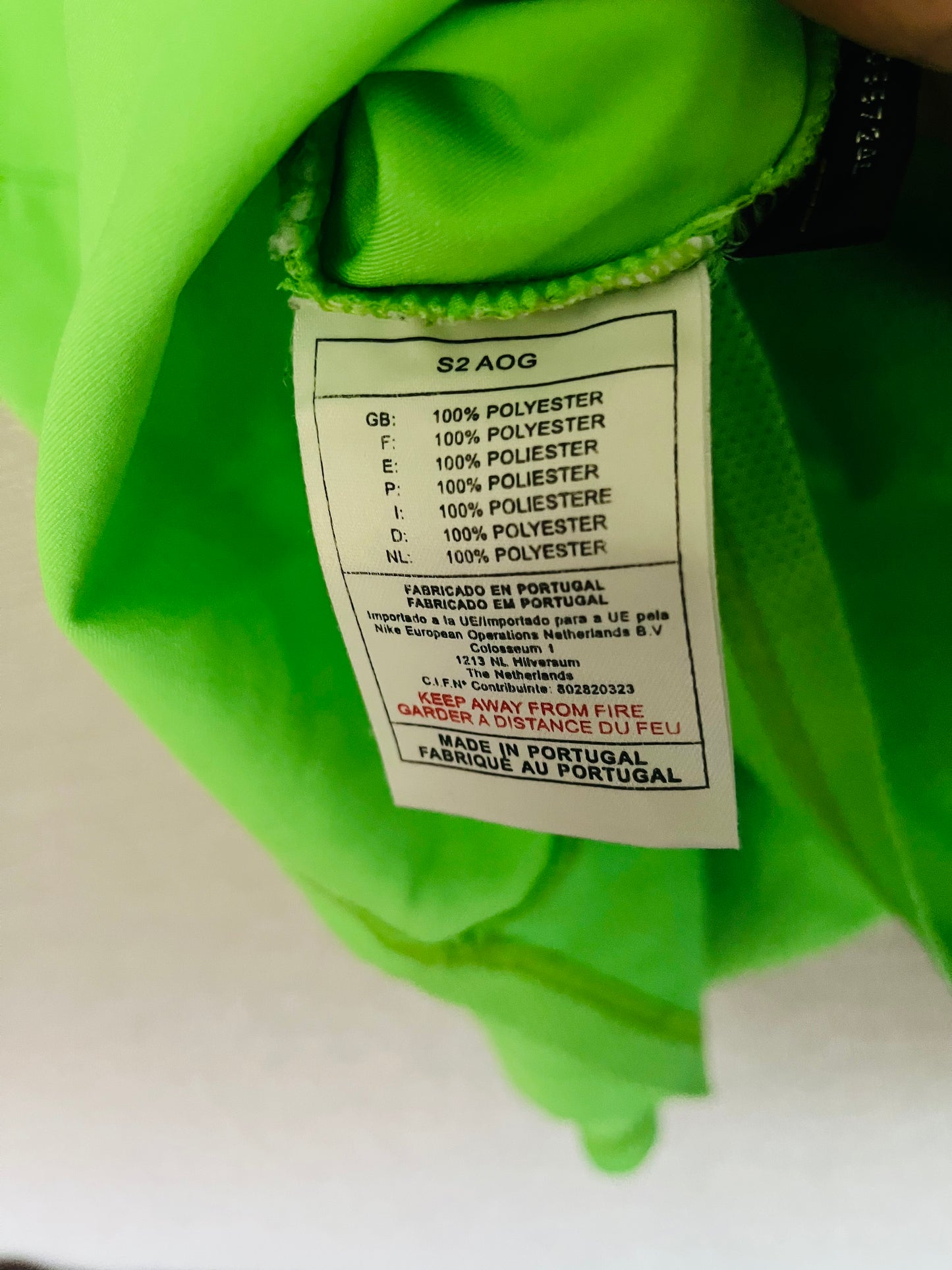 Nigeria home football shirt         W/C 2002 Okocha Large