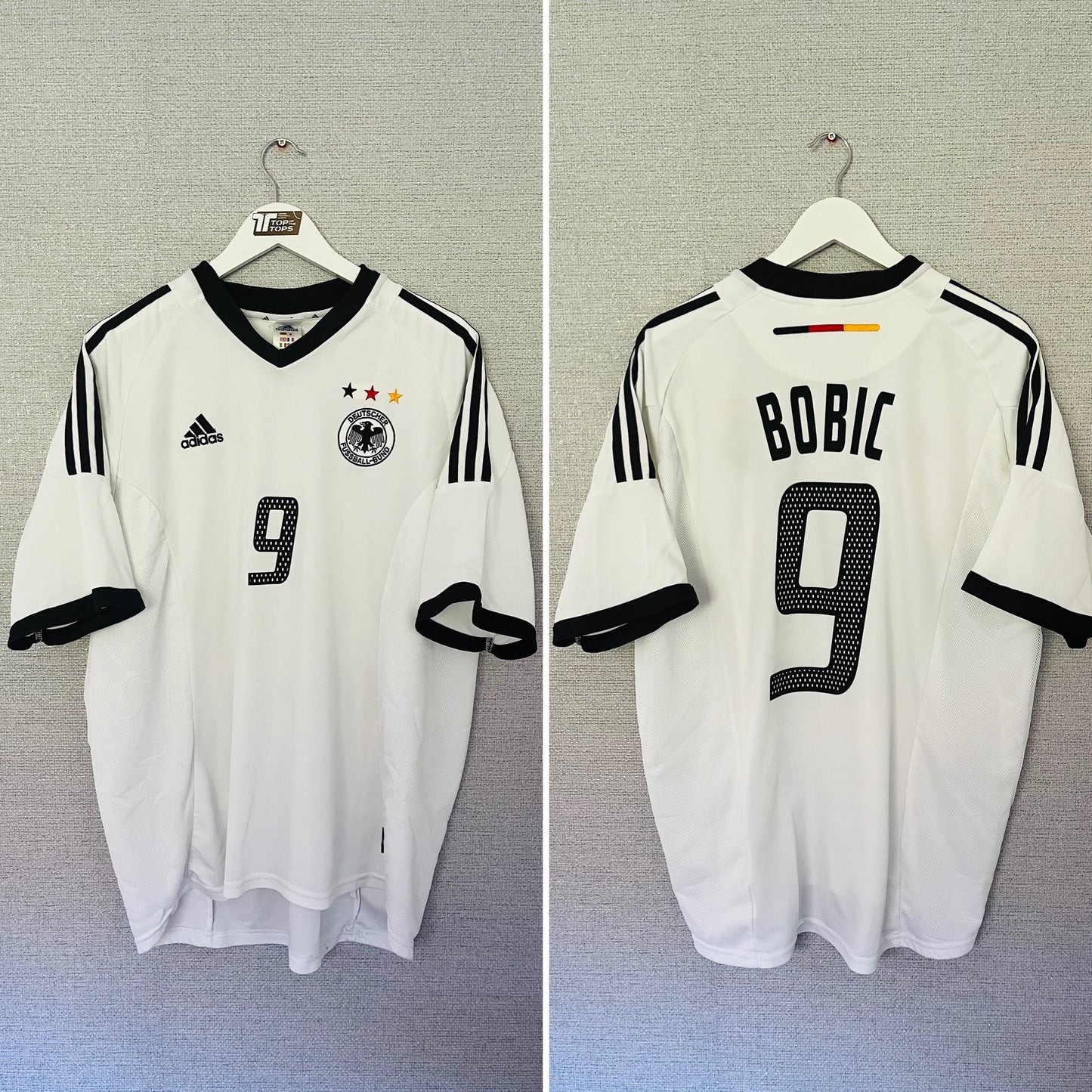 Germany home football shirt 2002/04 Bobic XL