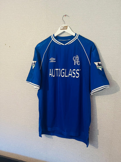 Chelsea home football shirt 1999/2000 Poyet XL