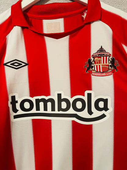 Sunderland home football shirt 2010/11 Malbranque Medium