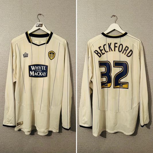 Leeds United home football shirt 2005/06 Beckford XL