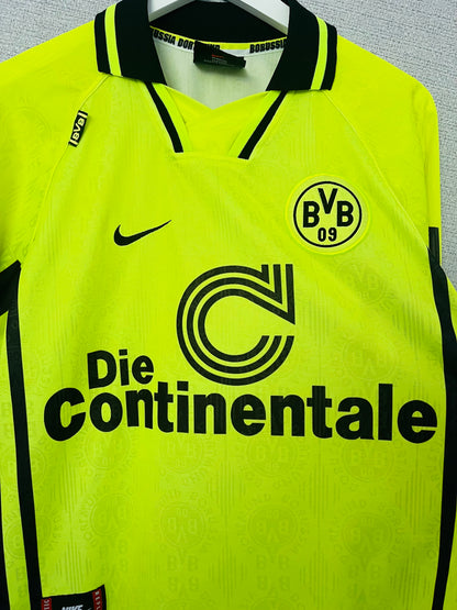 Borussia Dortmund home football shirt 1996/97 Medium