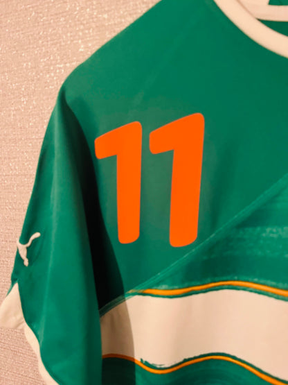 Ivory Coast away football shirt  W/C 2010 Drogba Medium