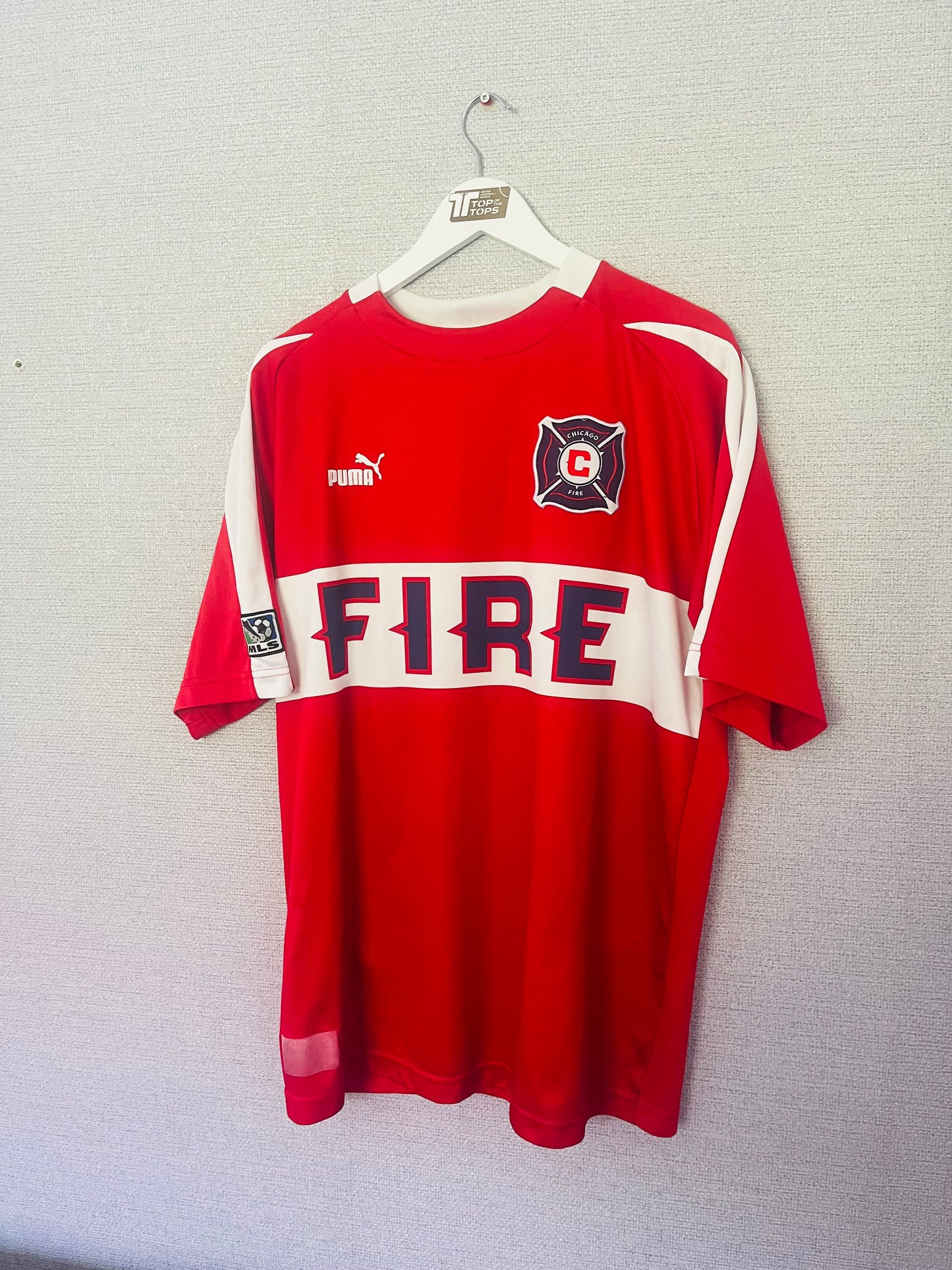 Chicago Fire home football shirt 2004 Beasley XL