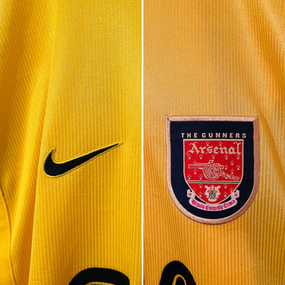 Arsenal away football shirt 1999/2001 Vieira XL