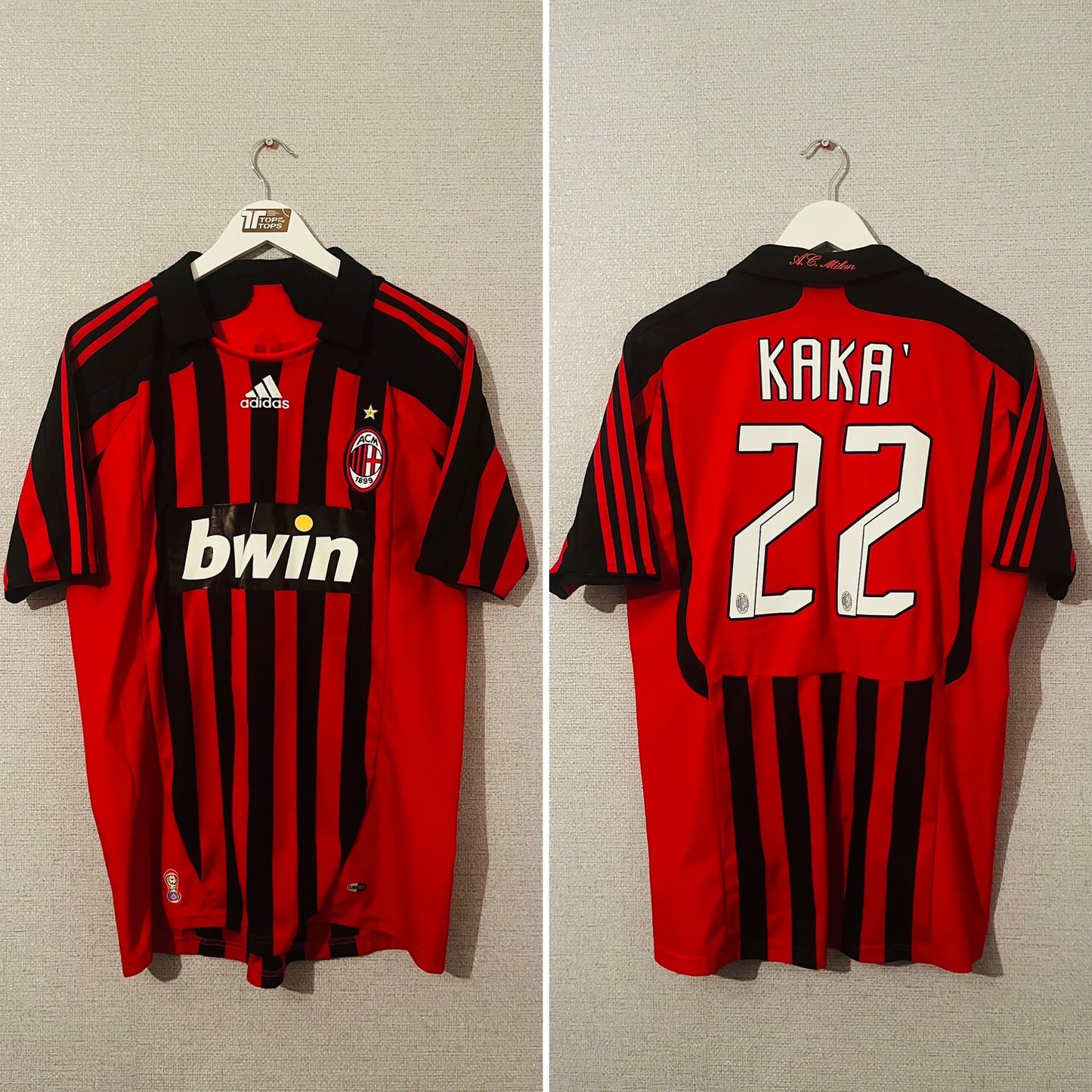 AC Milan home football shirt 2007/08 Kaka Large