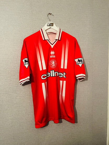 Middlesbrough home football shirt 1998/99 Gazza Large