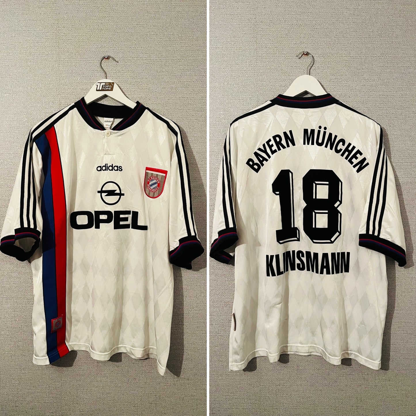 Bayern Munich away football shirt 1996/98 Klinsmann XXL