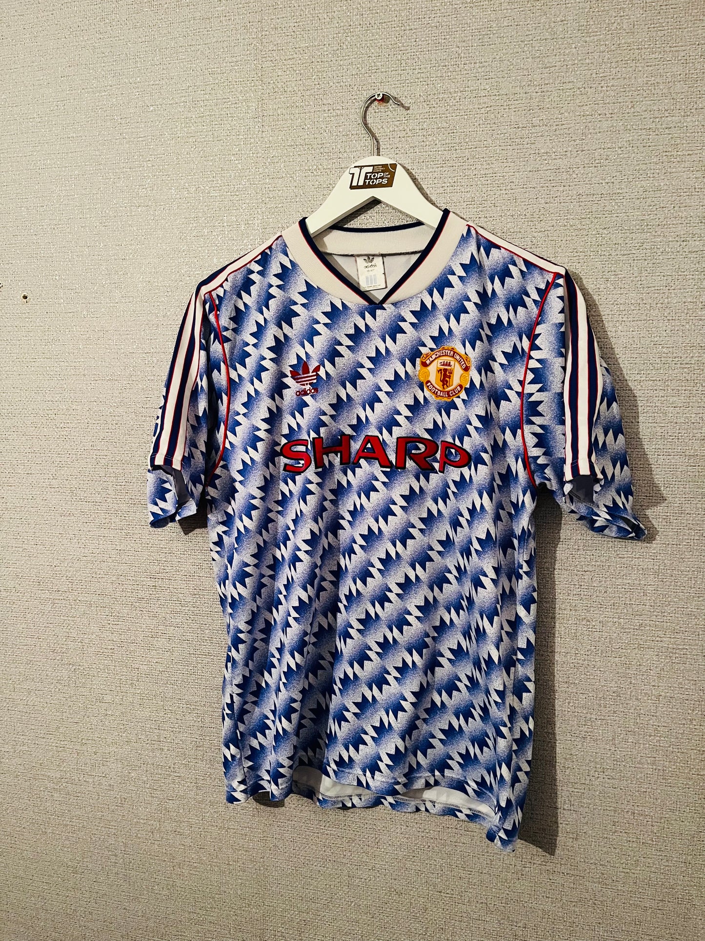 Manchester United away football shirt 1990/92 medium
