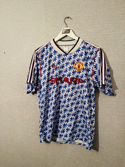 Manchester United away football shirt 1990/92 medium