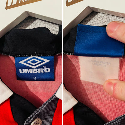 Manchester United home football shirt 1996/97 Cantona Medium