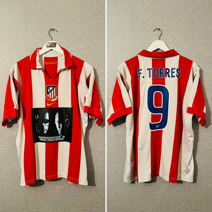 Atletico Madrid home centenary football shirt 2003/04 Torres Large