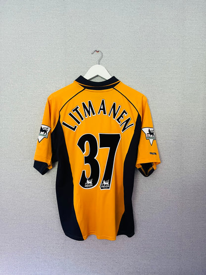 Liverpool away football shirt 2000/02 Litmanen Medium