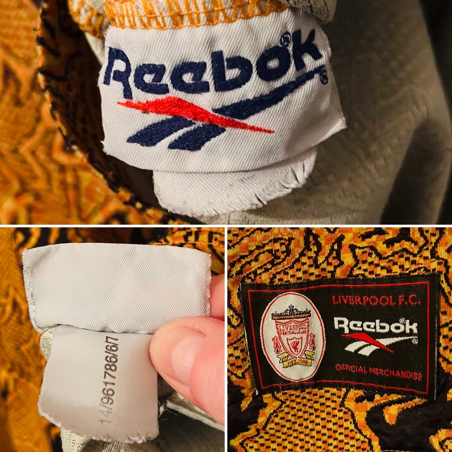 Liverpool goalkeeper football shirt 1996/97 medium