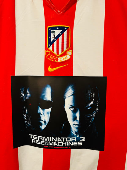 Atletico Madrid home centenary football shirt 2003/04 Torres Large