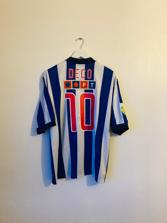 Porto home football shirt 2002/03 Deco large