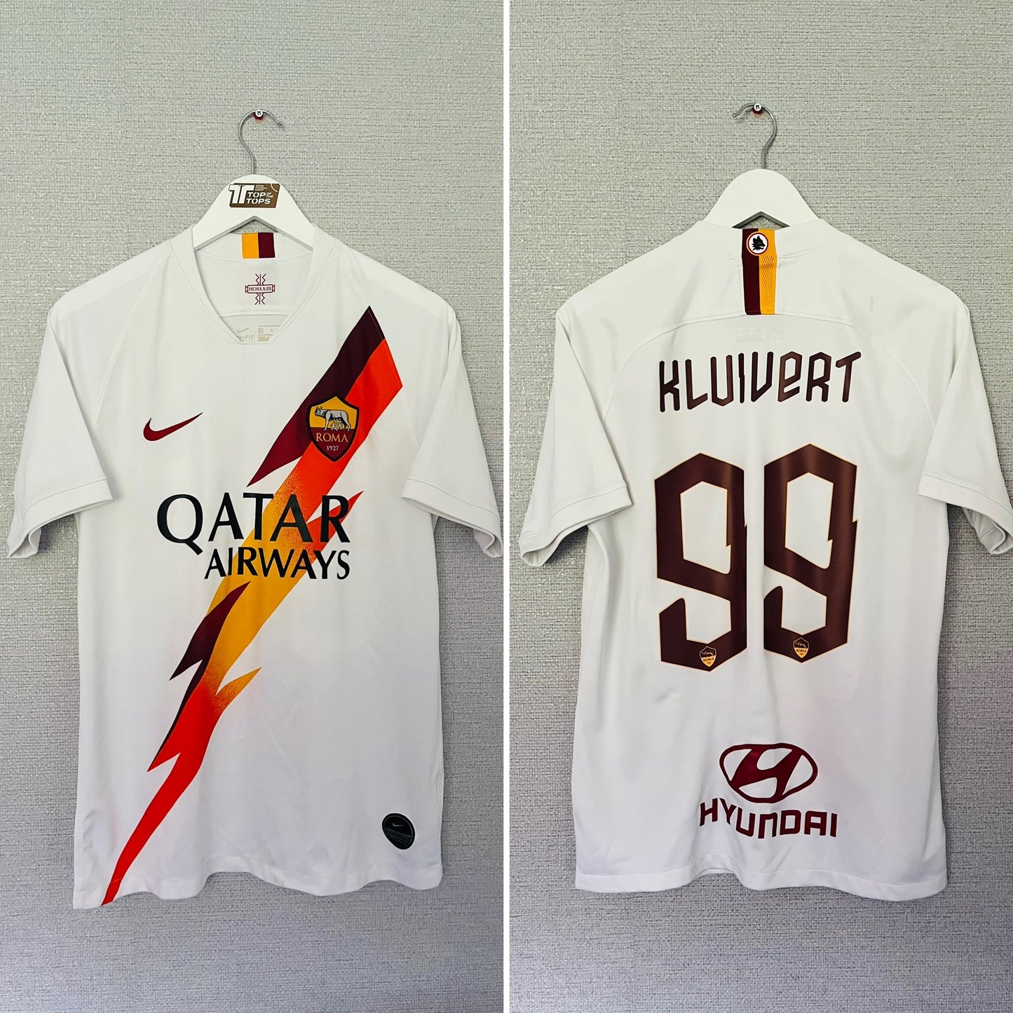 Roma away football shirt 2019/20 Kluivert medium