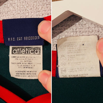 Mexico home football shirt 2001/02 Blanco Large