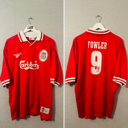Liverpool home football shirt 1996/97 Fowler XXL