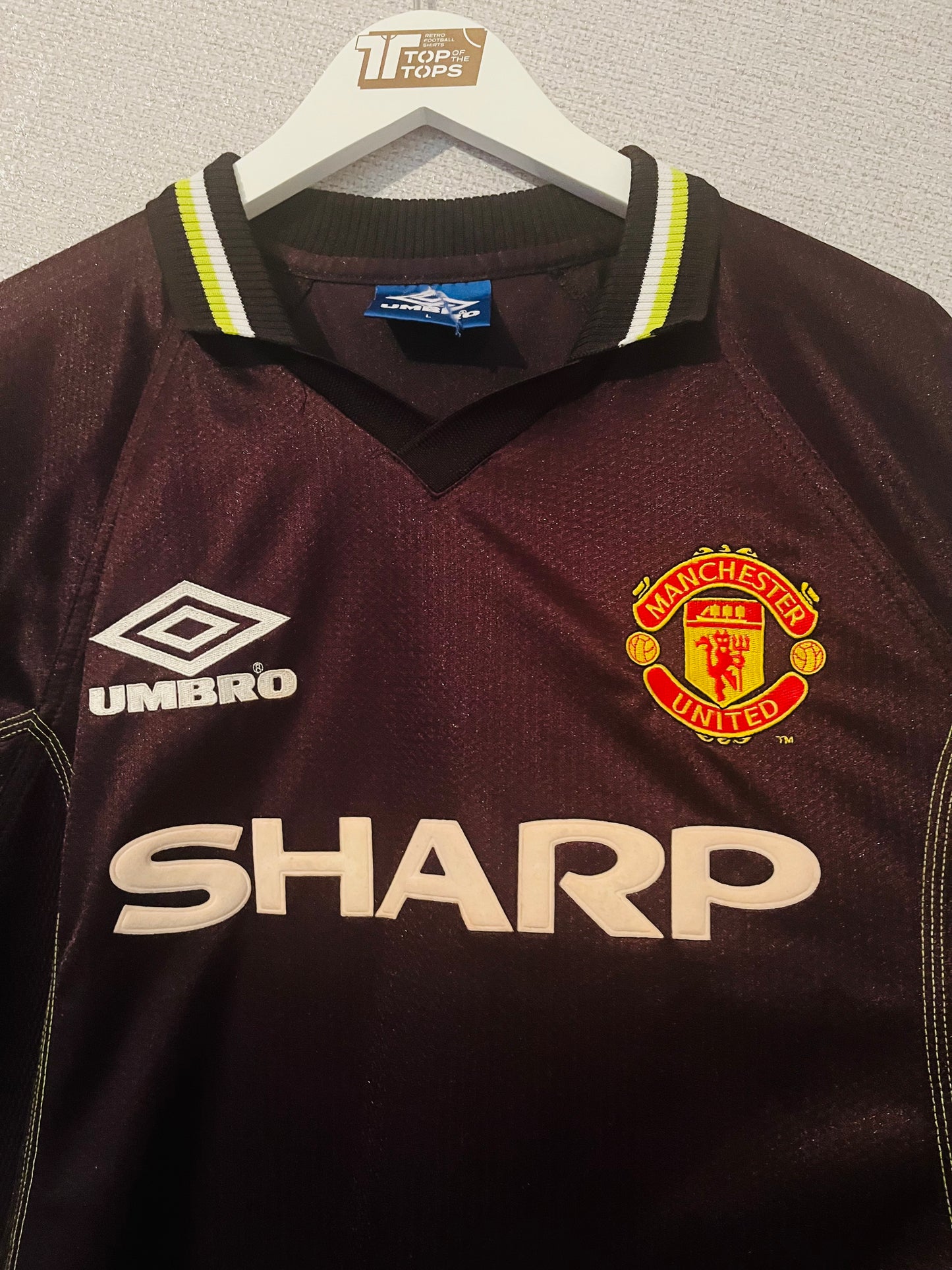 Manchester United third football shirt 1998/99 Keane Large