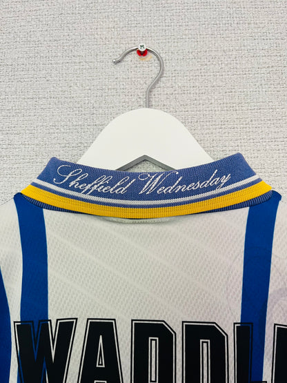 Sheffield Wednesday home football shirt 1995/97 Waddle Medium