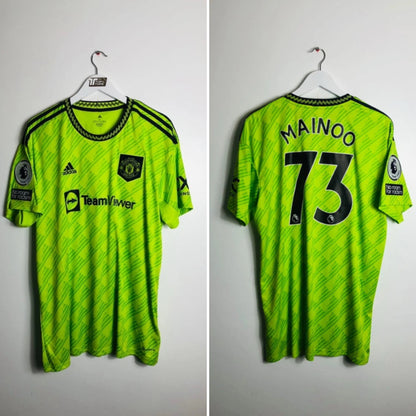 Manchester United third football shirt XL Mainoo 2022/23