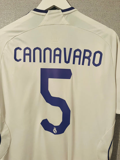 Real Madrid home football shirt 2007/08 Cannavaro Medium