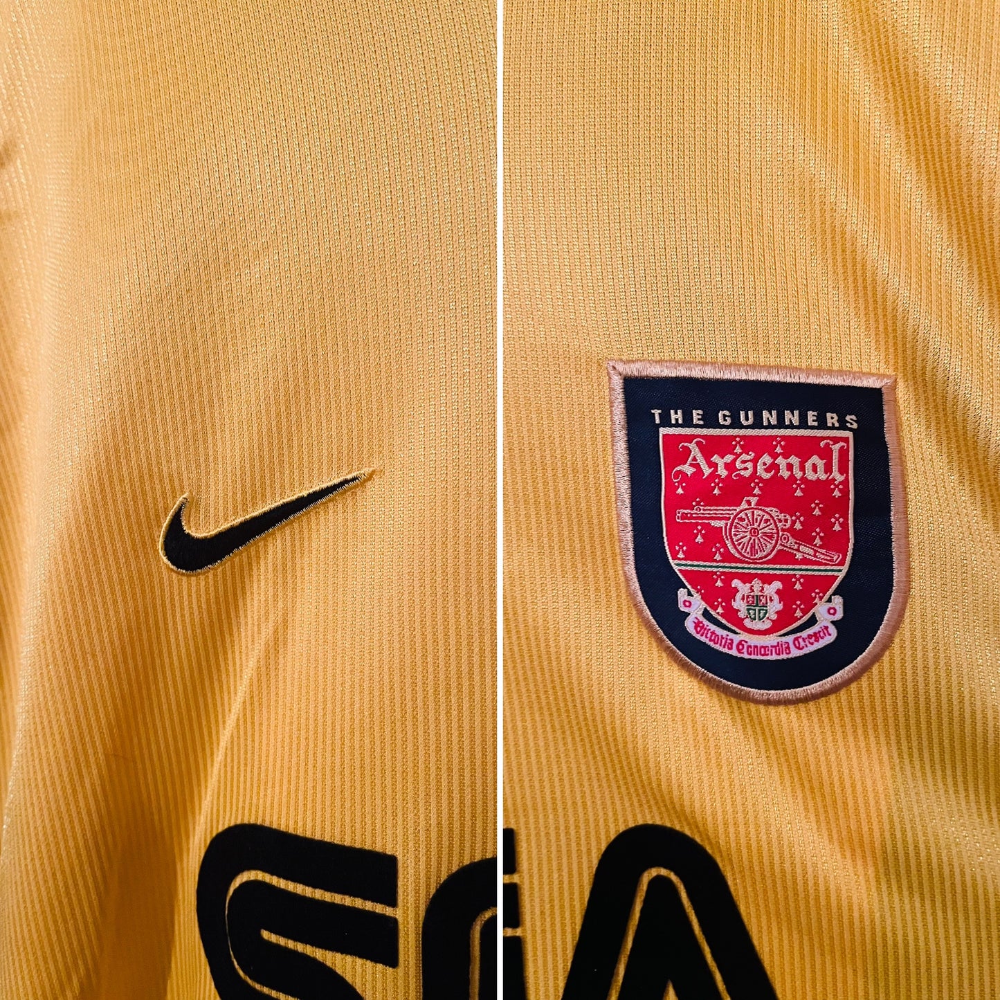 Arsenal away football shirt 1999/2000 Petit XL