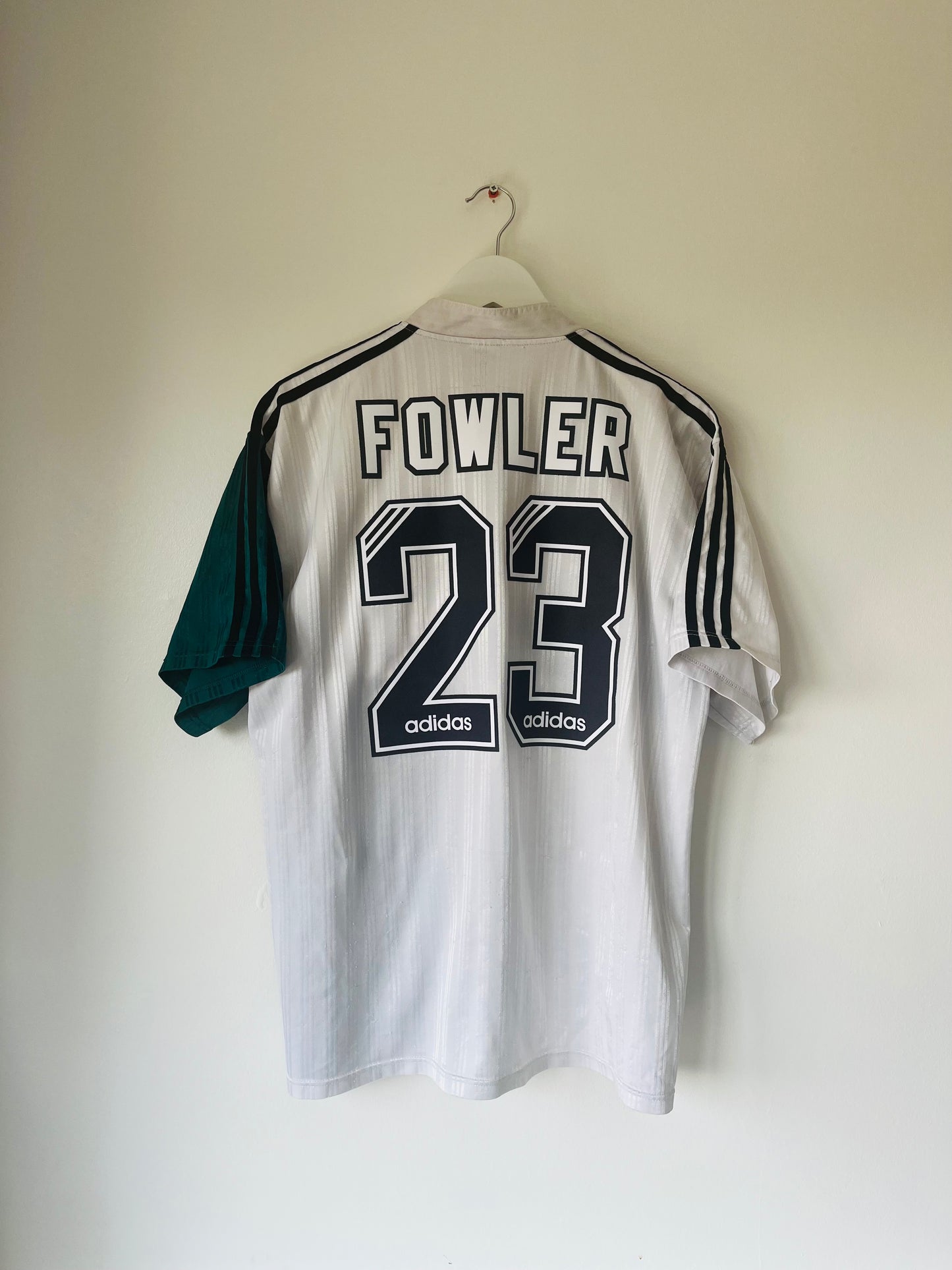 Liverpool away football shirt 1995/96 Fowler XL