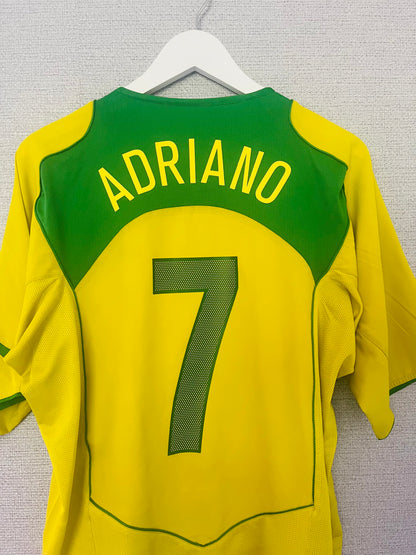 Brazil home football shirt
2004/06 Adriano Large