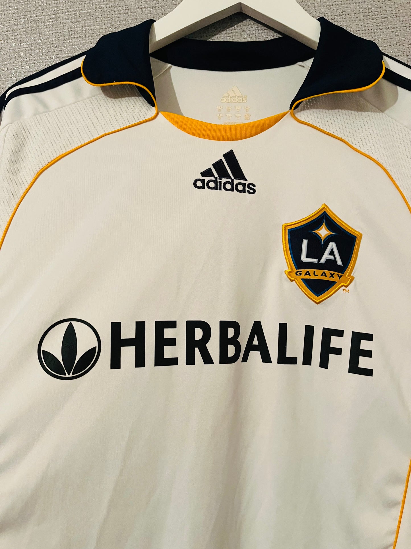 LA Galaxy home football shirt 2008/09 Beckham Medium