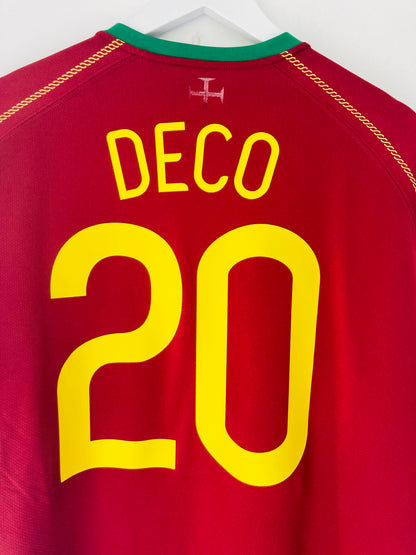 Portugal home football shirt     W/C 2006 Deco XL