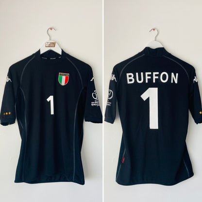 Italy goalkeeper football shirt  W/C 2002 Buffon Medium