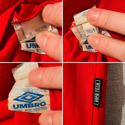 Manchester United home football shirt 1999/2000 Beckham XL