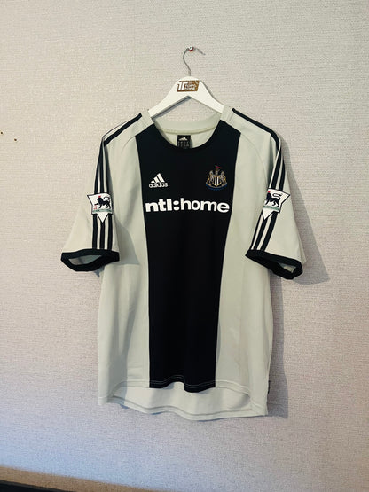 Newcastle United away football shirt 2002/03 Robert XL