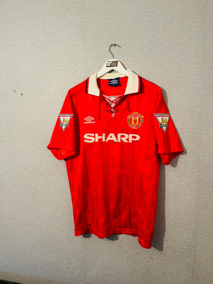 Manchester United home football shirt 1993/94 Irwin Large