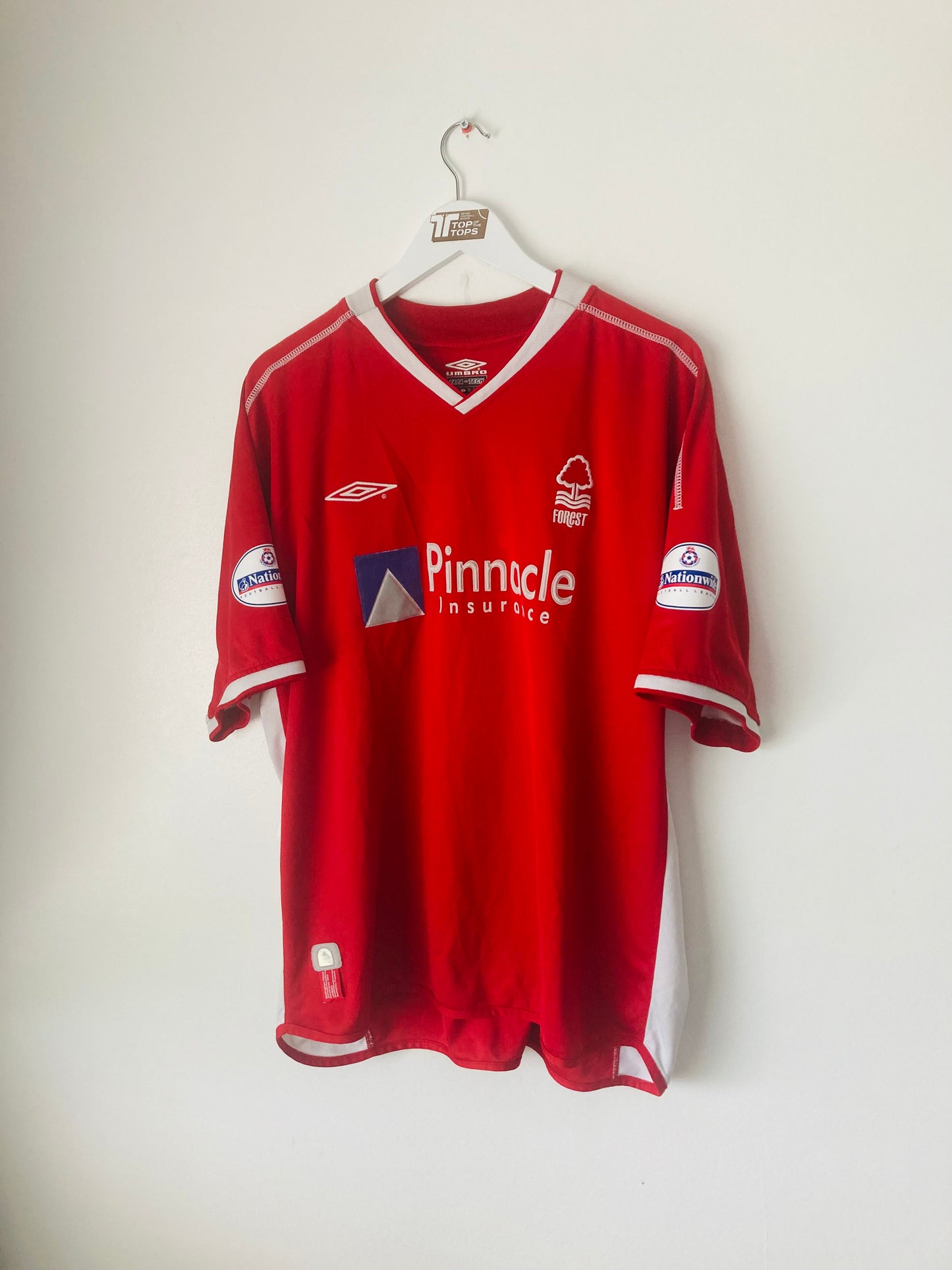 Nottingham Forest home football shirt 2002/03 Johnson XXL