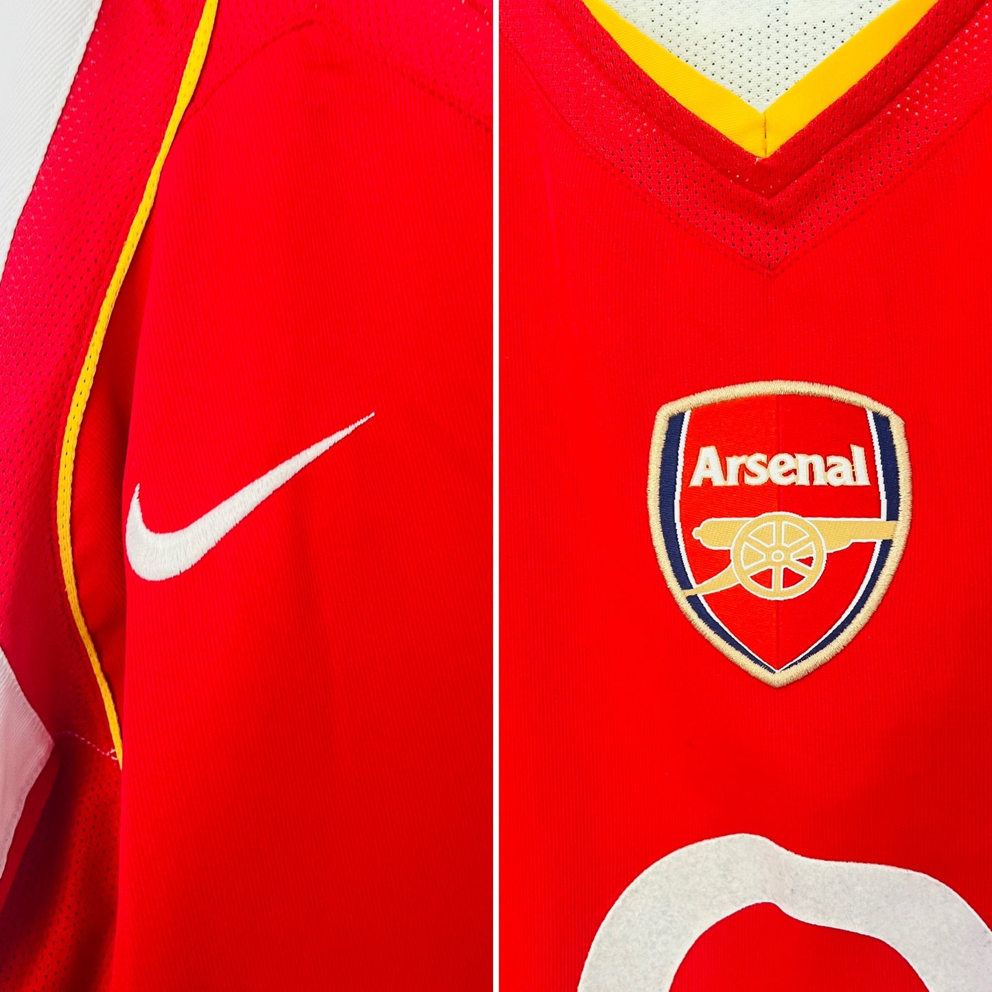 Arsenal home football shirt 2004/05 Pires Large