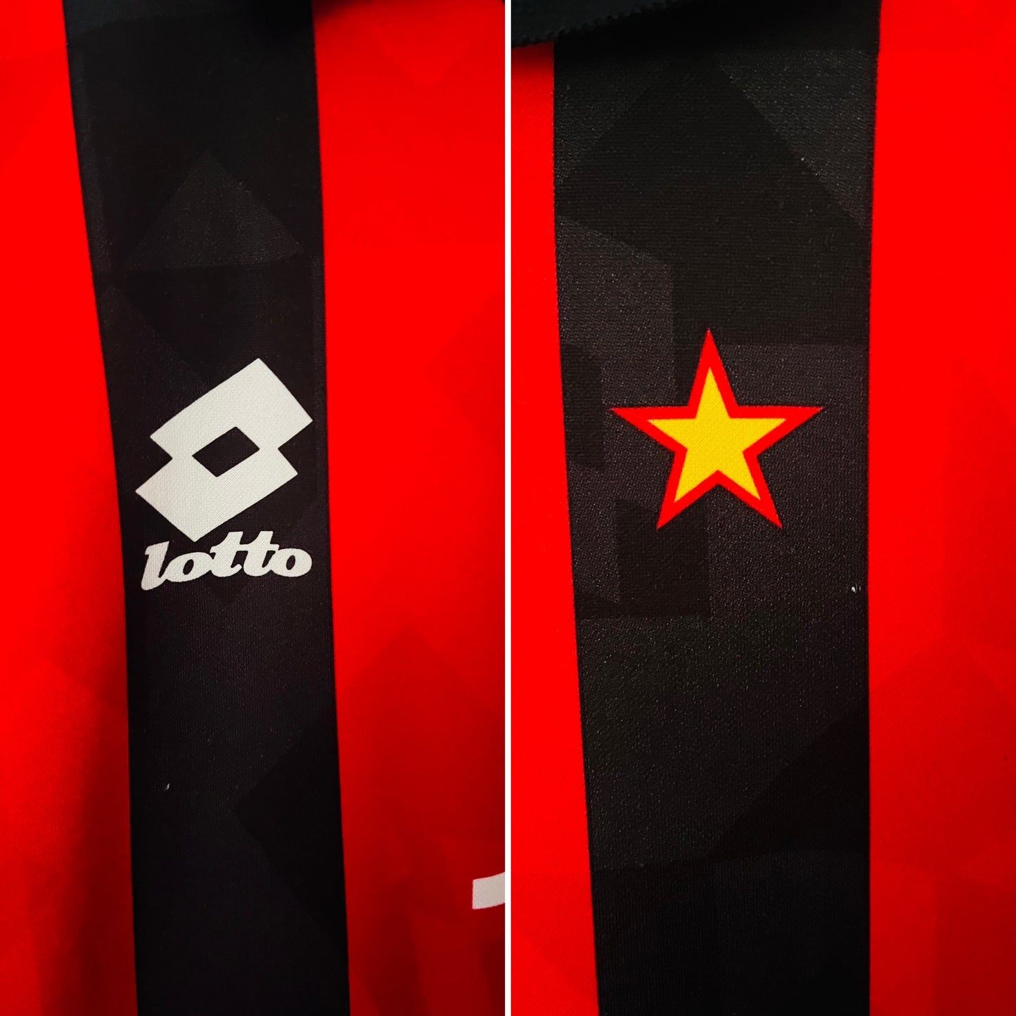 AC Milan home football shirt 1996/97 Baggio Medium