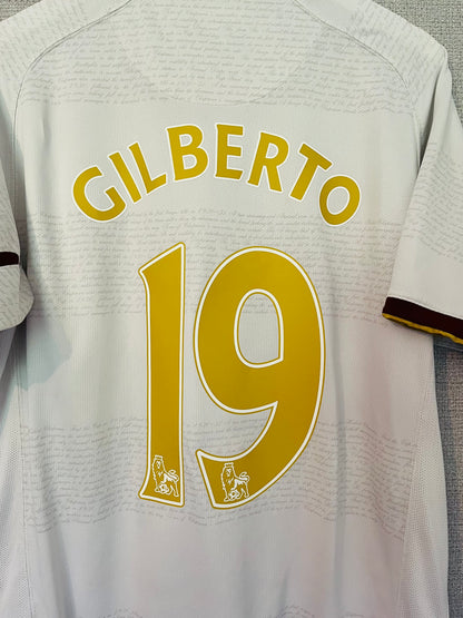 Arsenal away football shirt 2007/08 Gilberto Large