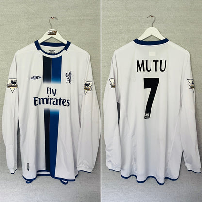 Chelsea away football shirt 2003/04 Mutu XL